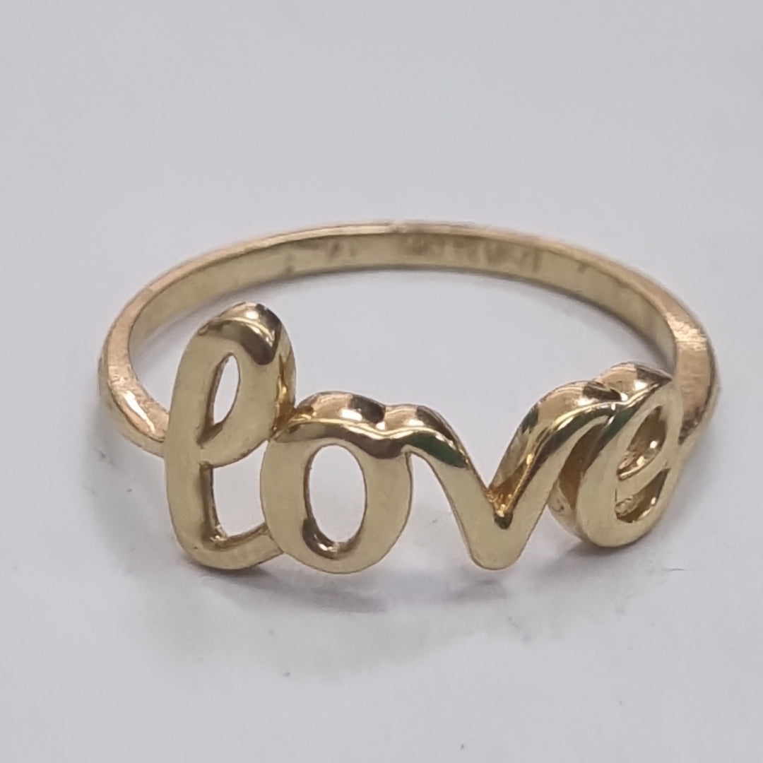 10360AND00060B4717 FRD23 ANILLO DE LOVE ORO 14K 1.4GRS (NUEVO)