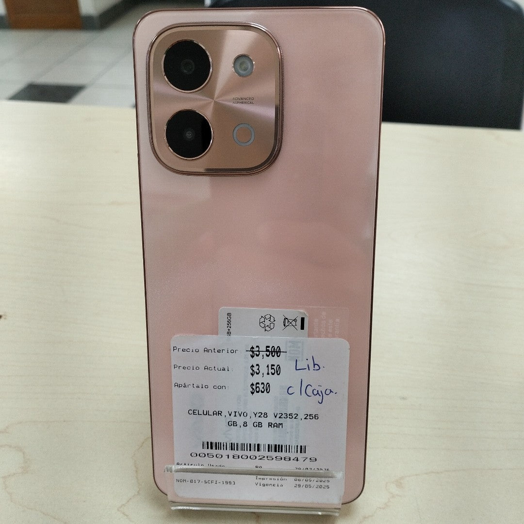 CELULAR VIVO Y28 V2352 256 GB 8 GB RAM (SEMINUEVO)
