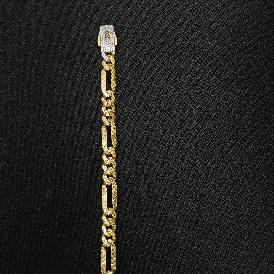 PULSERA MONACO ORO 14K 10 (NUEVO)