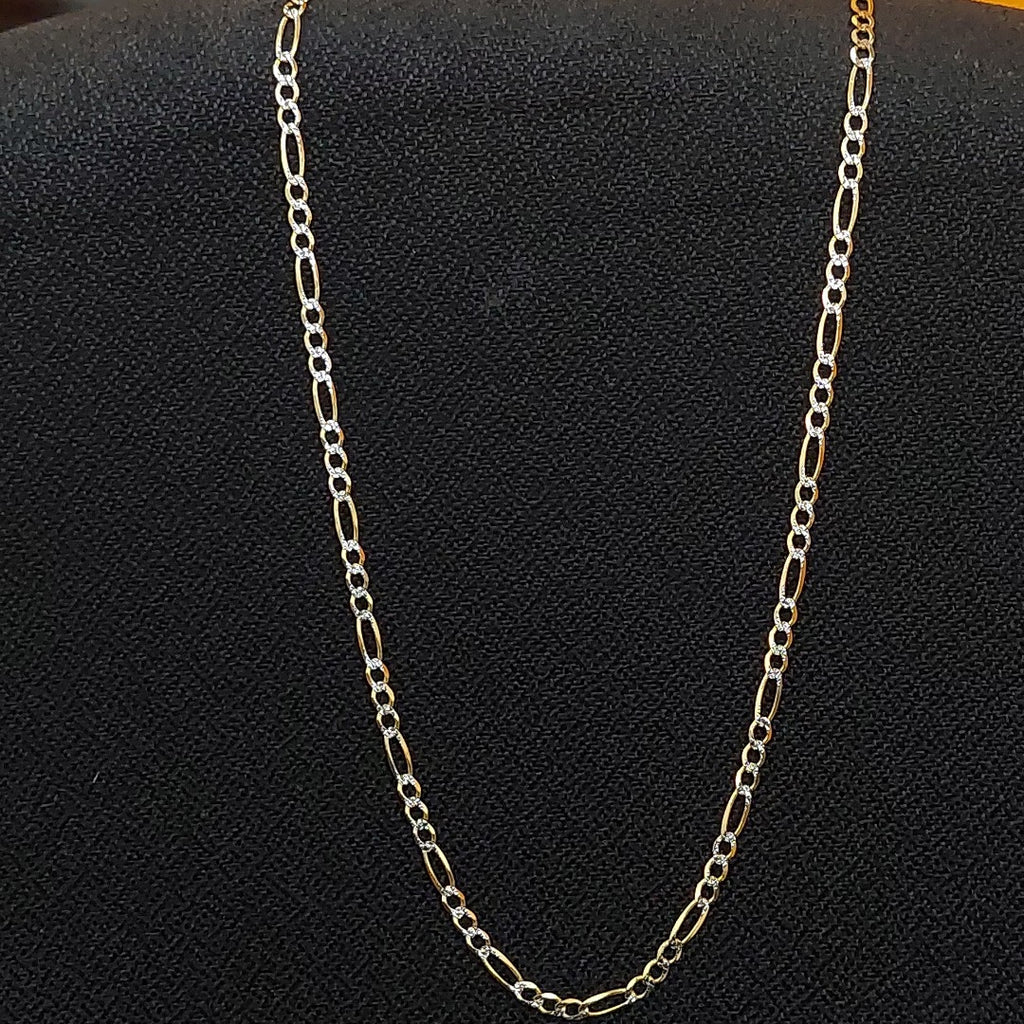 CADENAS CARTIER 3*1 DIAMANTADA ORO 14K 7.5 (NUEVO)