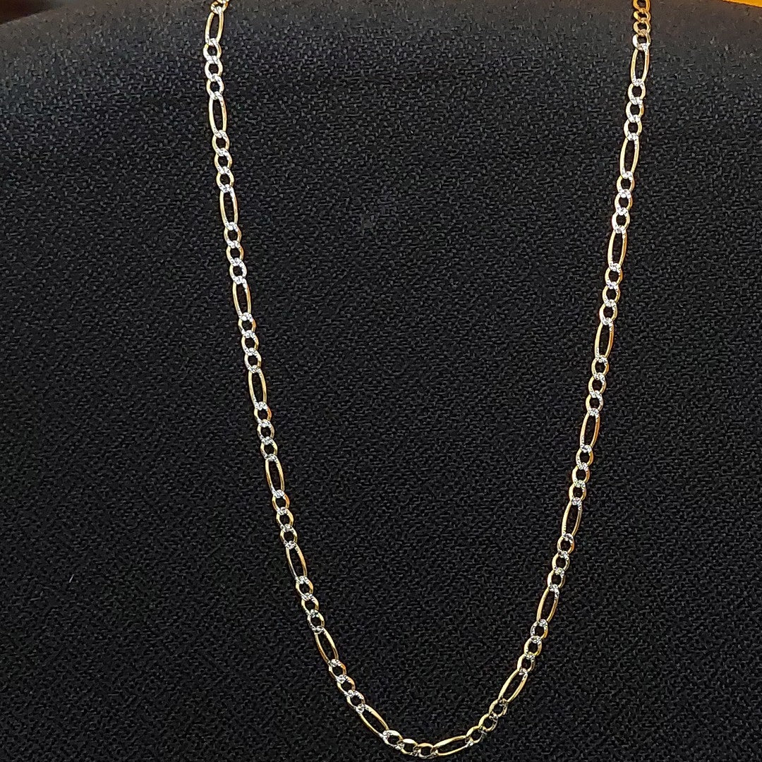 CADENAS CARTIER 3*1 DIAMANTADA ORO 14K 7.5 (NUEVO)