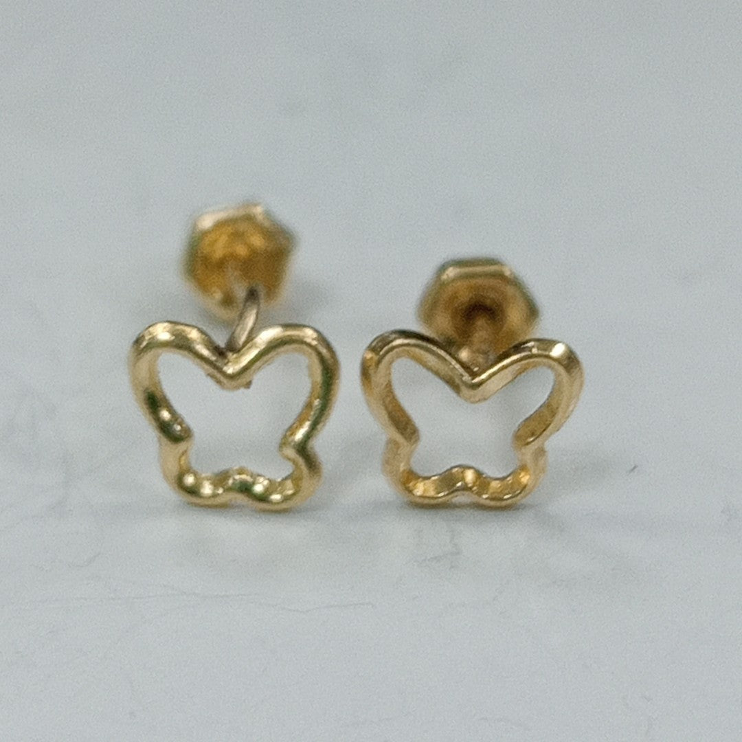 BROQUELES ORO 14K 1 GRS (NUEVO)