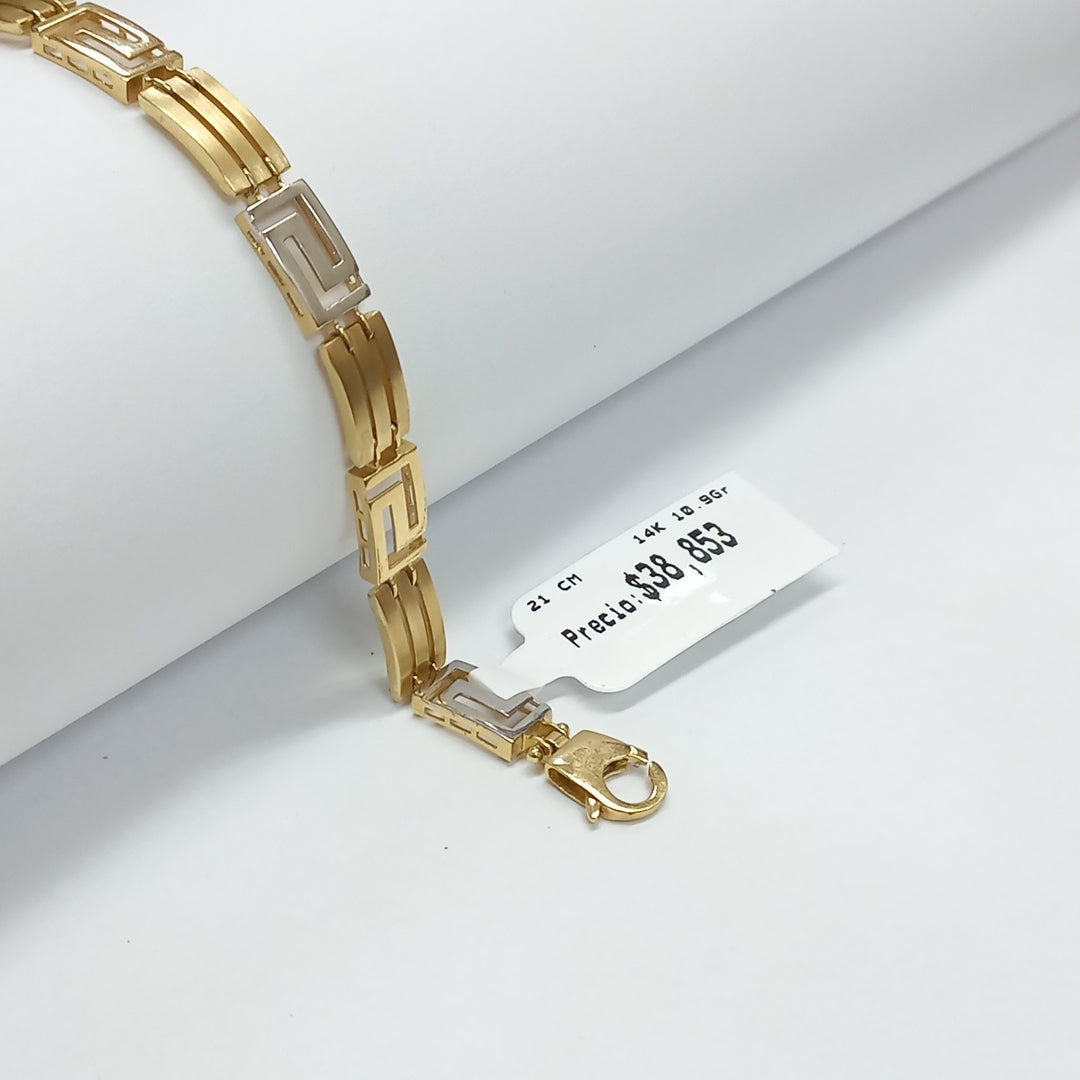 PULSERAS CABALLERO ORO 14K 10.9 (NUEVO)