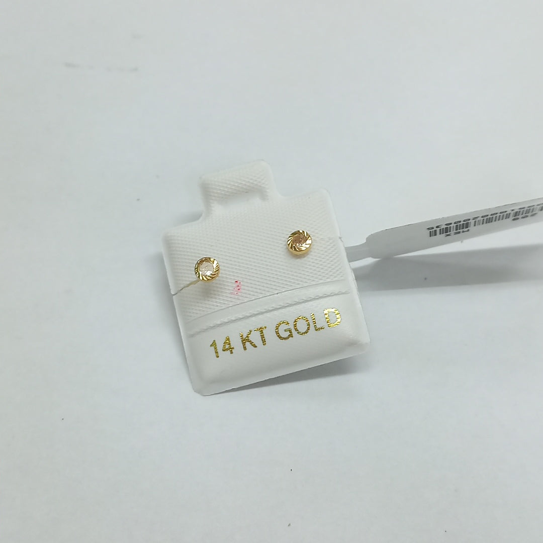 BROQUELES ORO 14K 1 (NUEVO)