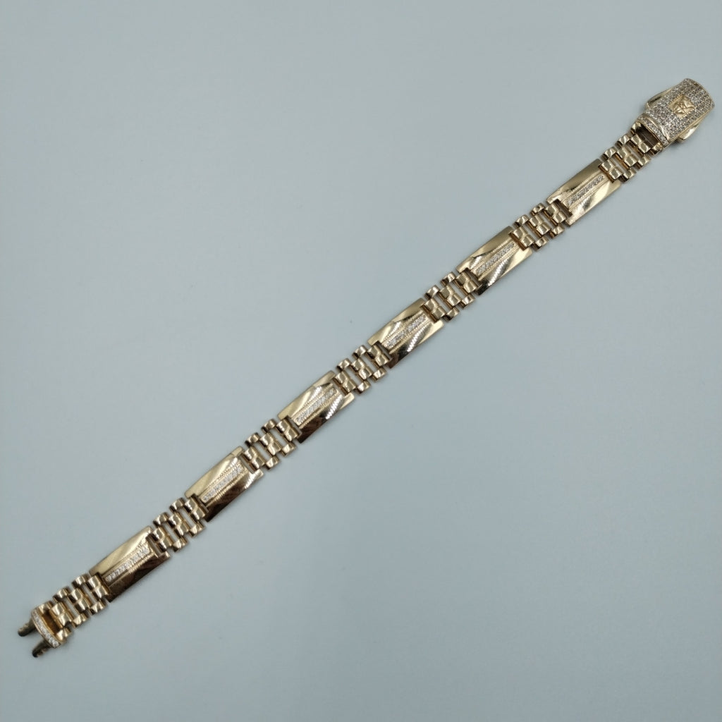 PULSERAS CABALLERO ORO 14K 21.4 (NUEVO)