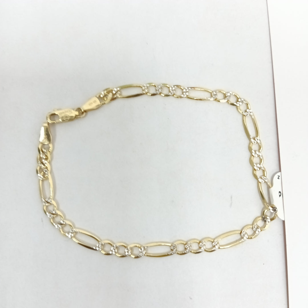 PULSERAS CABALLERO CARTIER 3*1 DIAMANTAD ORO 10K 4.2 (NUEVO)