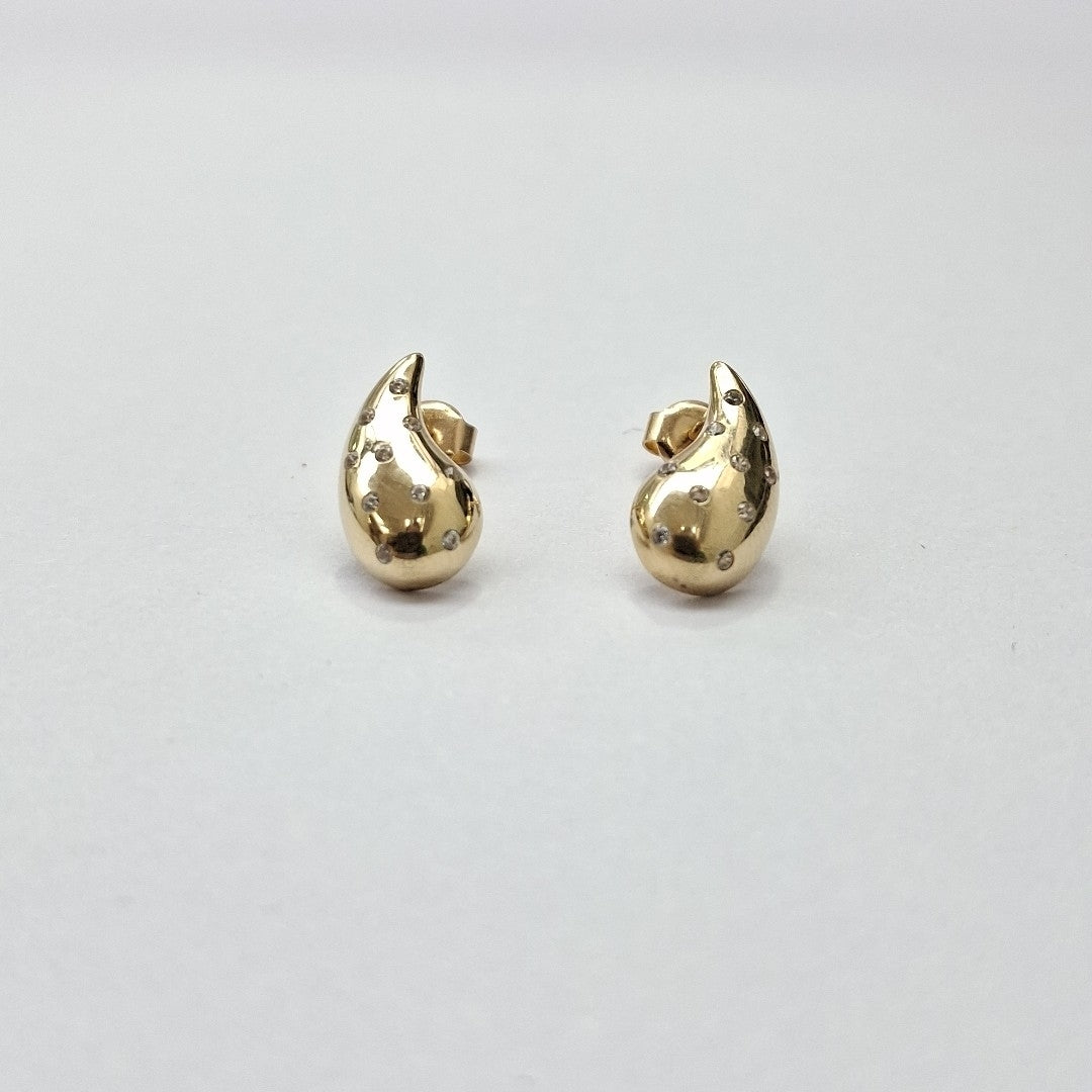 BROQUELES ORO 14K 2.1 (NUEVO)