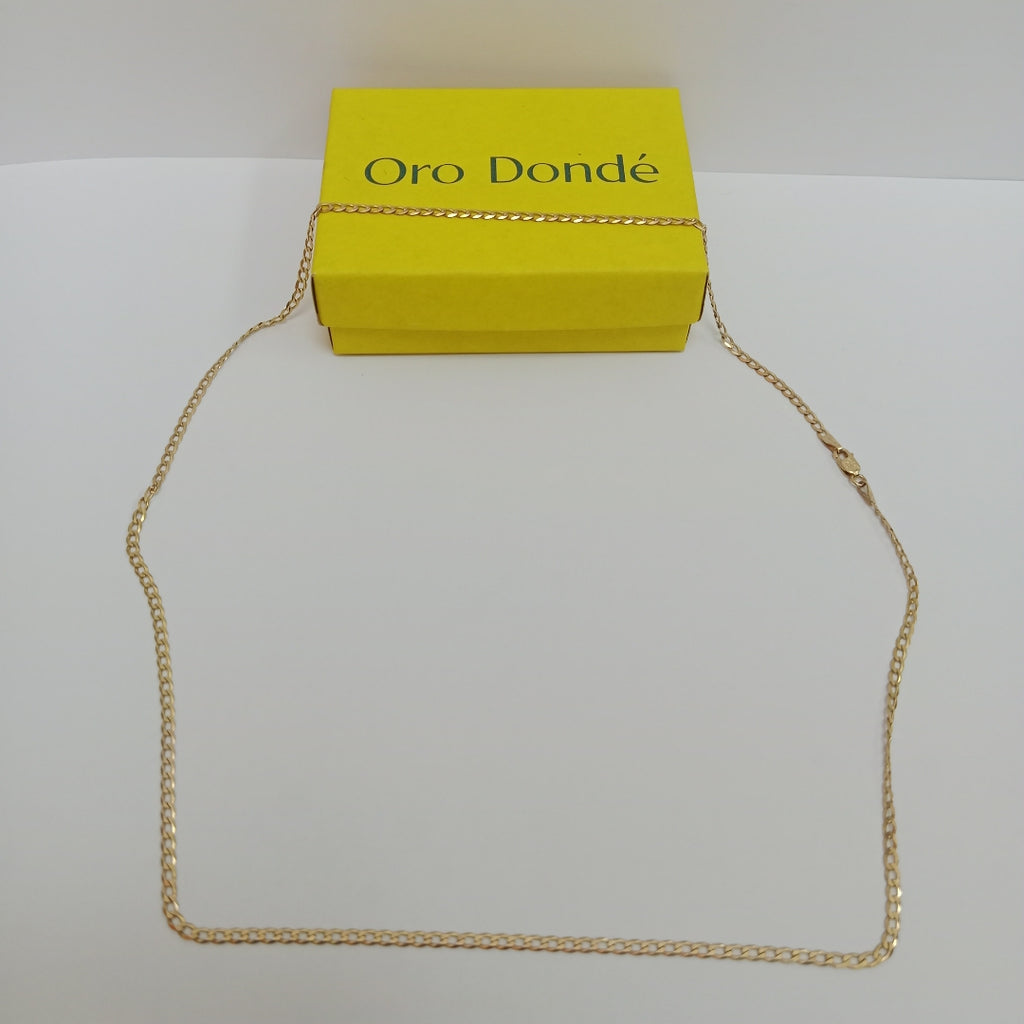 CADENAS BARBADA AMARILLA ORO 14K 4.8 (NUEVO)