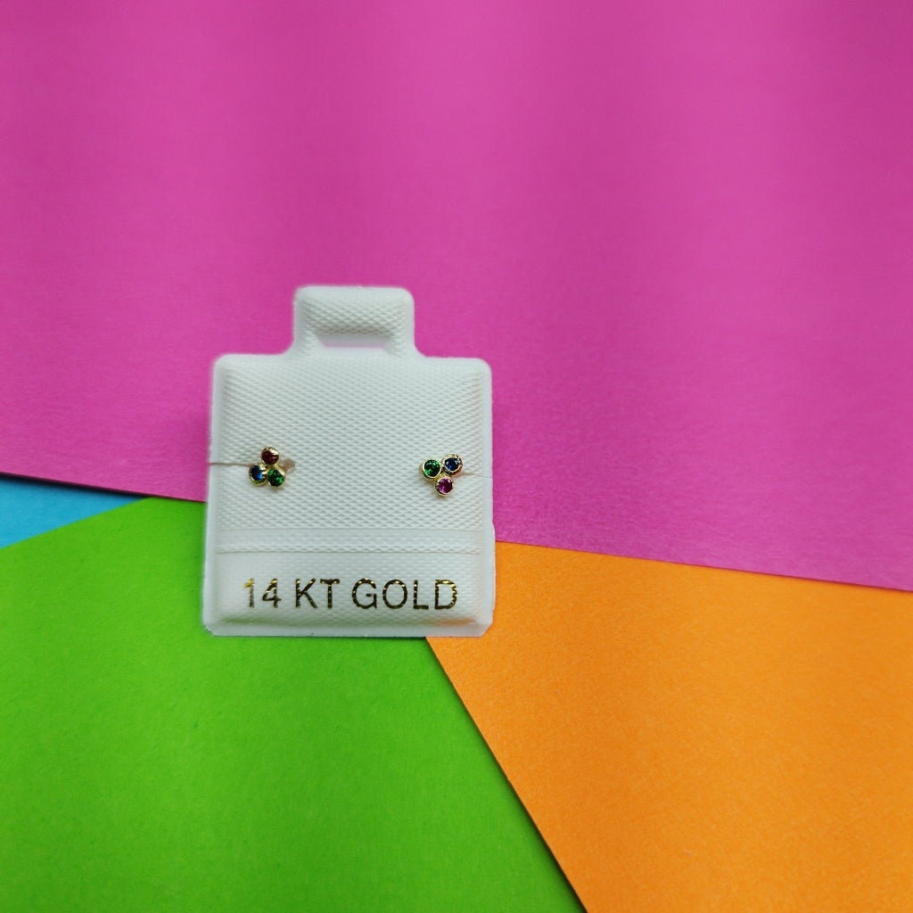 BROQUELES ORO 14K 1 (NUEVO)