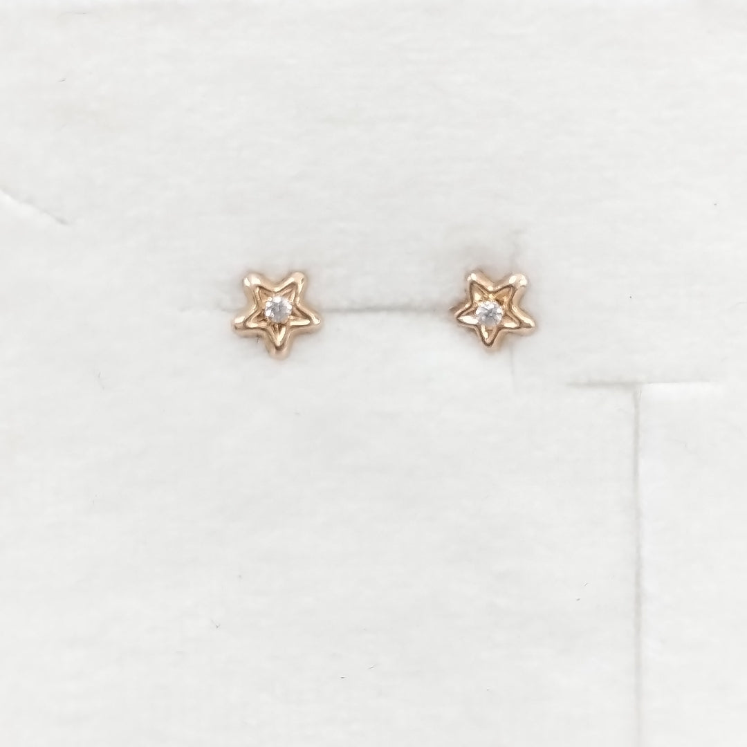 BROQUELES ORO 14K 1 (NUEVO)