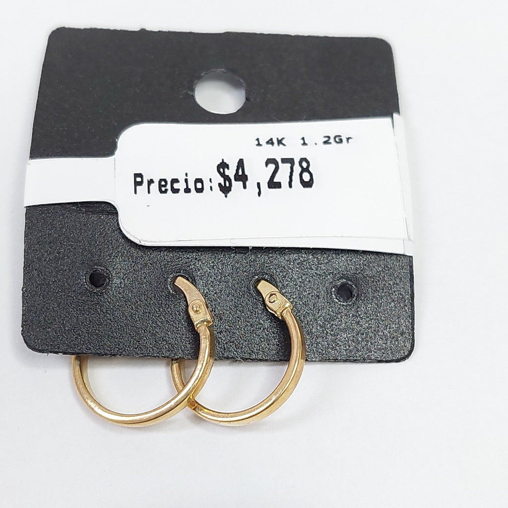 ARRACADAS ORO 14K 1.2 (NUEVO)