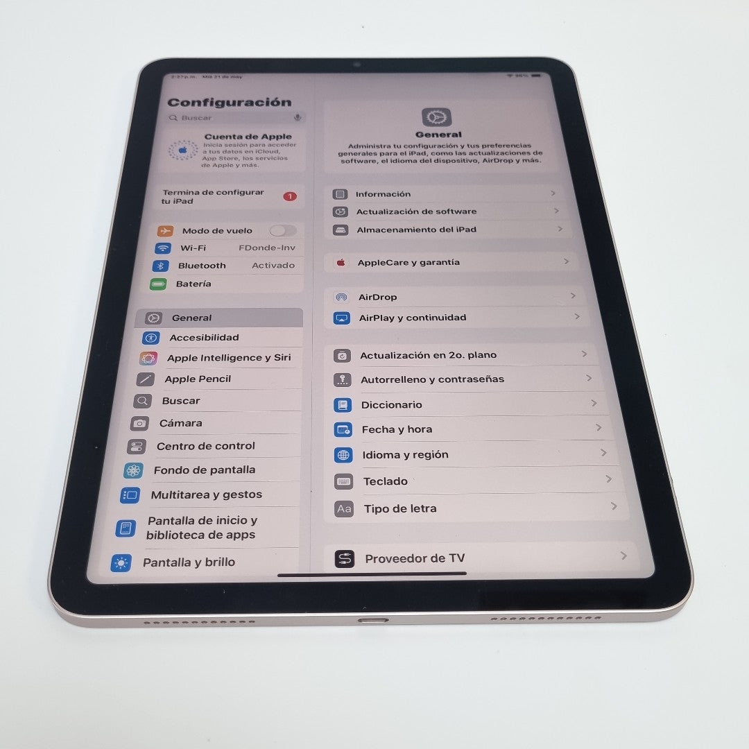TABLETA APPLE IPAD AIR 5 A2588 256 GB 8 GB RAM (SEMINUEVO)