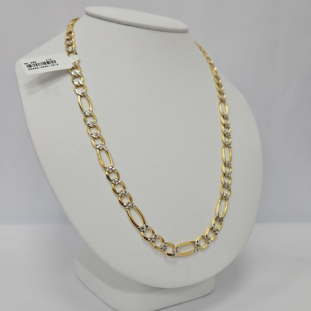 CADENAS CARTIER 3*1 DIAMANTADA ORO 14K 38.5 (NUEVO)