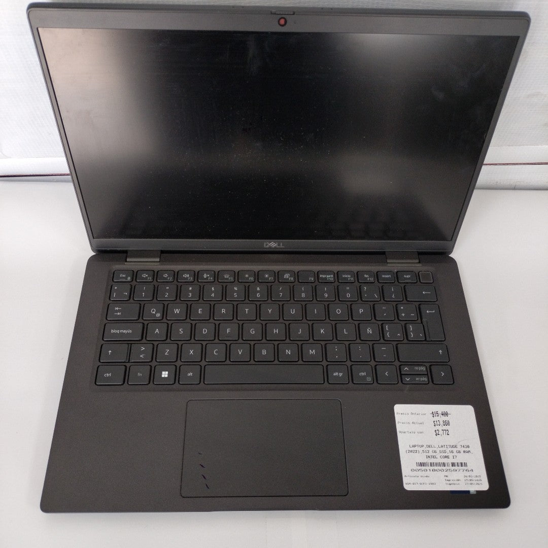 LAPTOP DELL LATITUDE 7430 (2022) 512 GB SSD 16 GB RAM (SEMINUEVO)