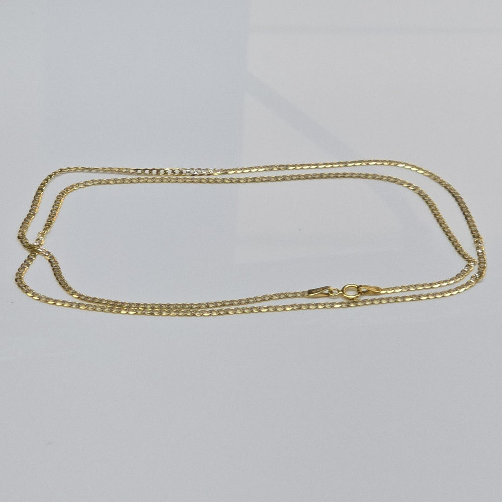 CADENAS BARBADA DIAMANTADA ORO 14K 3.6 (NUEVO)