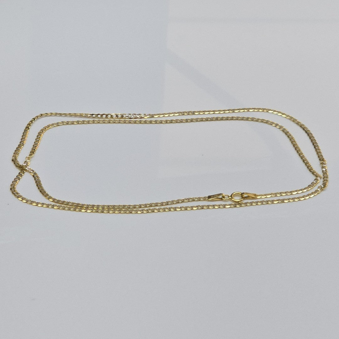 CADENAS BARBADA DIAMANTADA ORO 14K 3.6 (NUEVO)