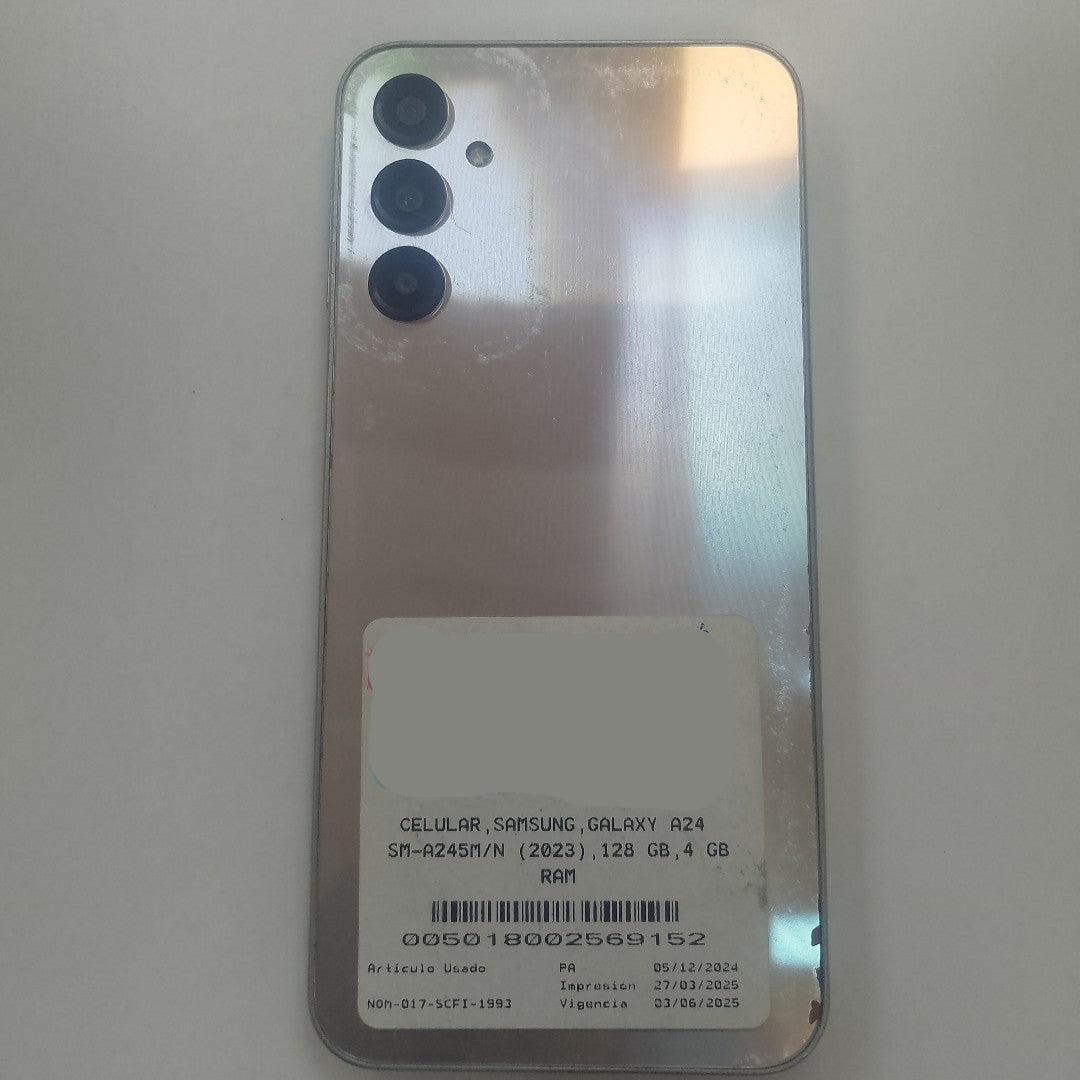 CELULAR SAMSUNG GALAXY A24 SM-A245M/N (2023) 128 GB 4 GB RAM (SEMINUEVO)