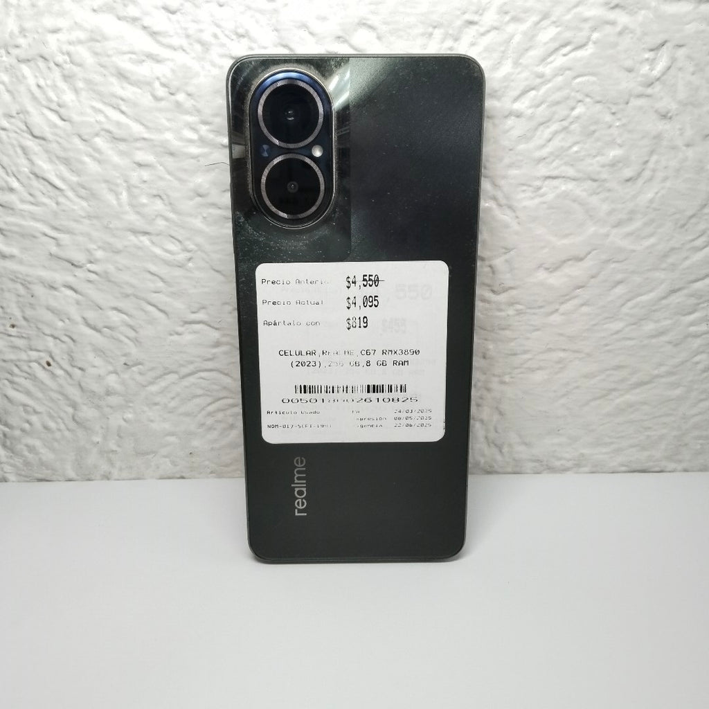 CELULAR REALME C67 RMX3890 (2023) 256 GB 8 GB RAM