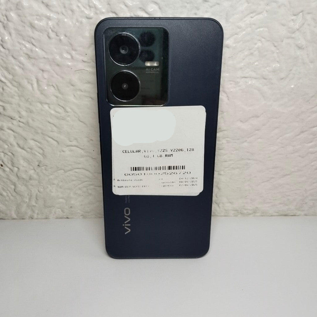 CELULAR VIVO Y22S V2206 128 GB 4 GB RAM (SEMINUEVO)