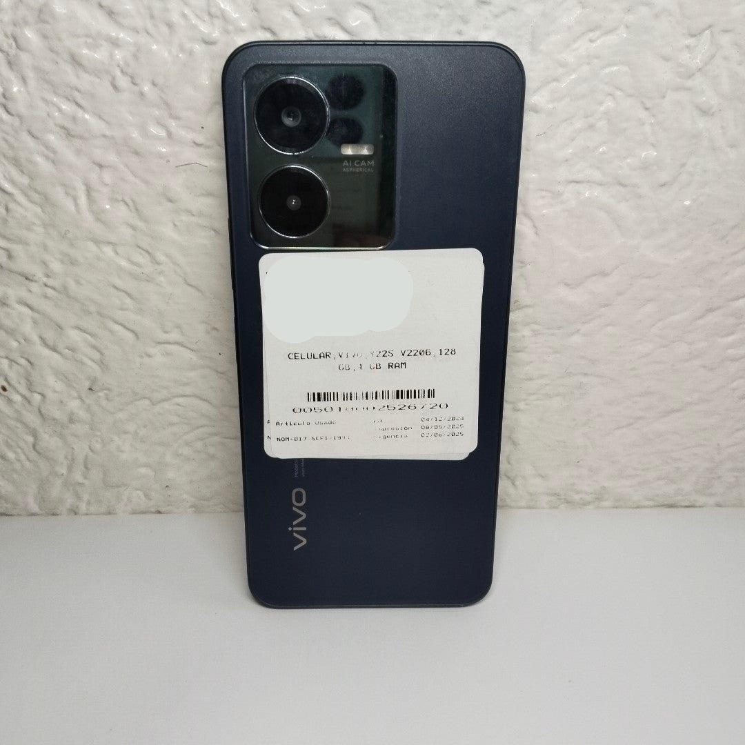 CELULAR VIVO Y22S V2206 128 GB 4 GB RAM (SEMINUEVO)