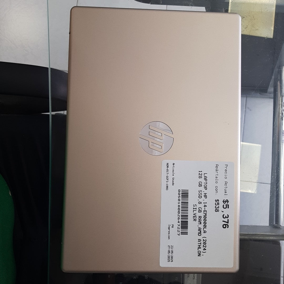 LAPTOP HP 14-EM0000LA (2024) 128 GB SSD 8 GB RAM (SEMINUEVO)