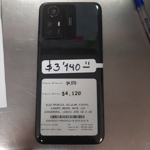 CELULAR XIAOMI REDMI NOTE 12S 2303ERA42L (2023) 256 GB 8 GB RAM
