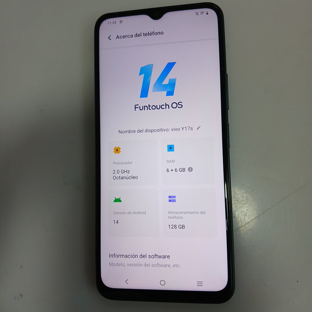 CELULAR VIVO Y17 S V2310 (2023) 128 GB 6 GB RAM (SEMINUEVO)
