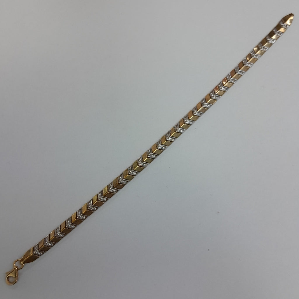 PULSERAS DAMA ORO 14K 9.5 (NUEVO)