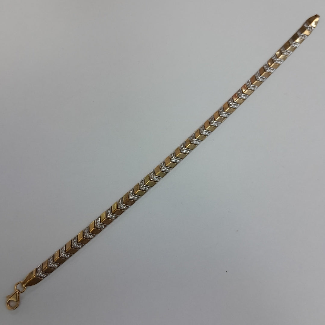 PULSERAS DAMA ORO 14K 9.5 (NUEVO)