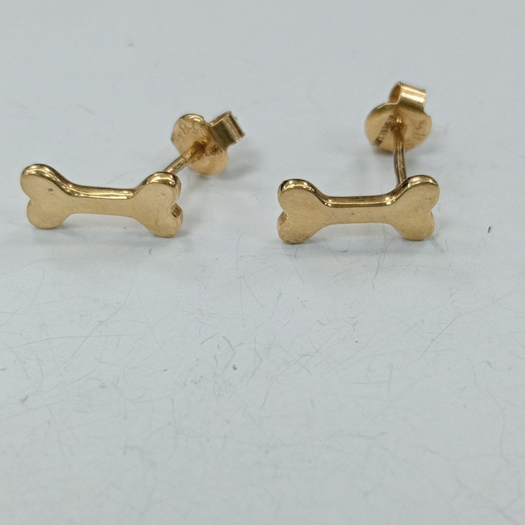 BROQUELES ORO 14K 1.6 GRS (NUEVO)