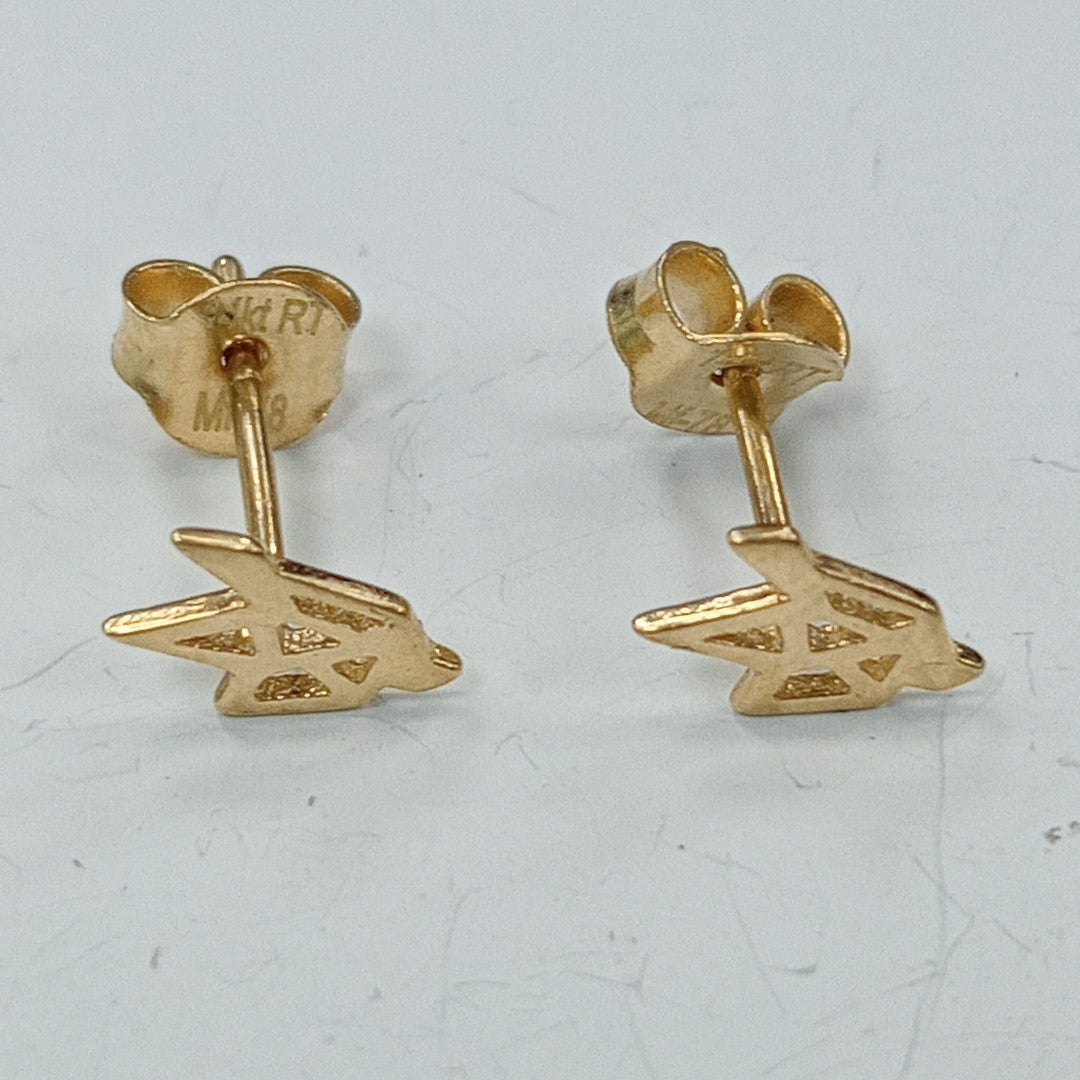 10186BRO00000B1500 FRD11 BROQUEL DE PAJARO ORO 14K 0.8GRS (NUEVO)