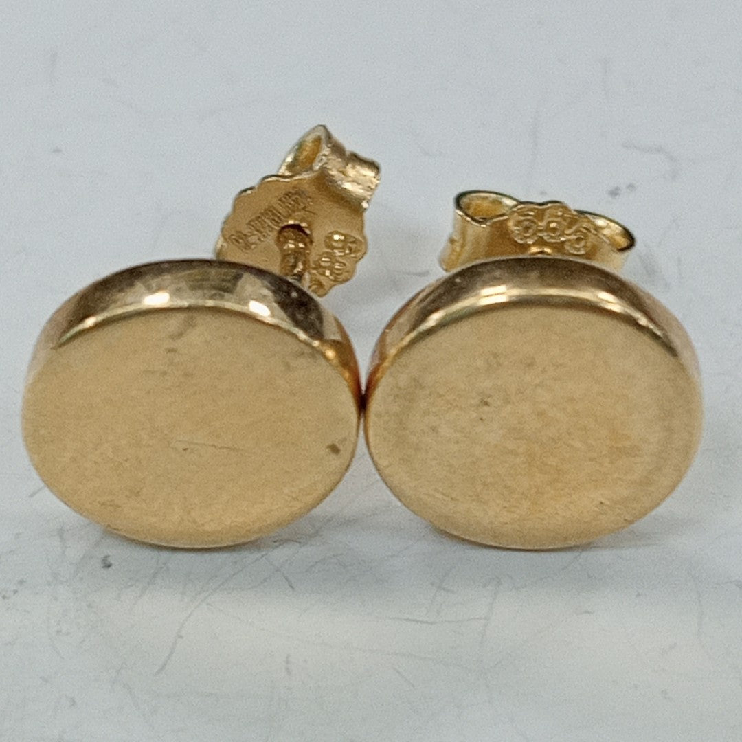 10308BRO00000B1928 FRD14 BROQUEL DE CIRCULO PULIDO ORO 14K 1.5GRS (NUEVO)