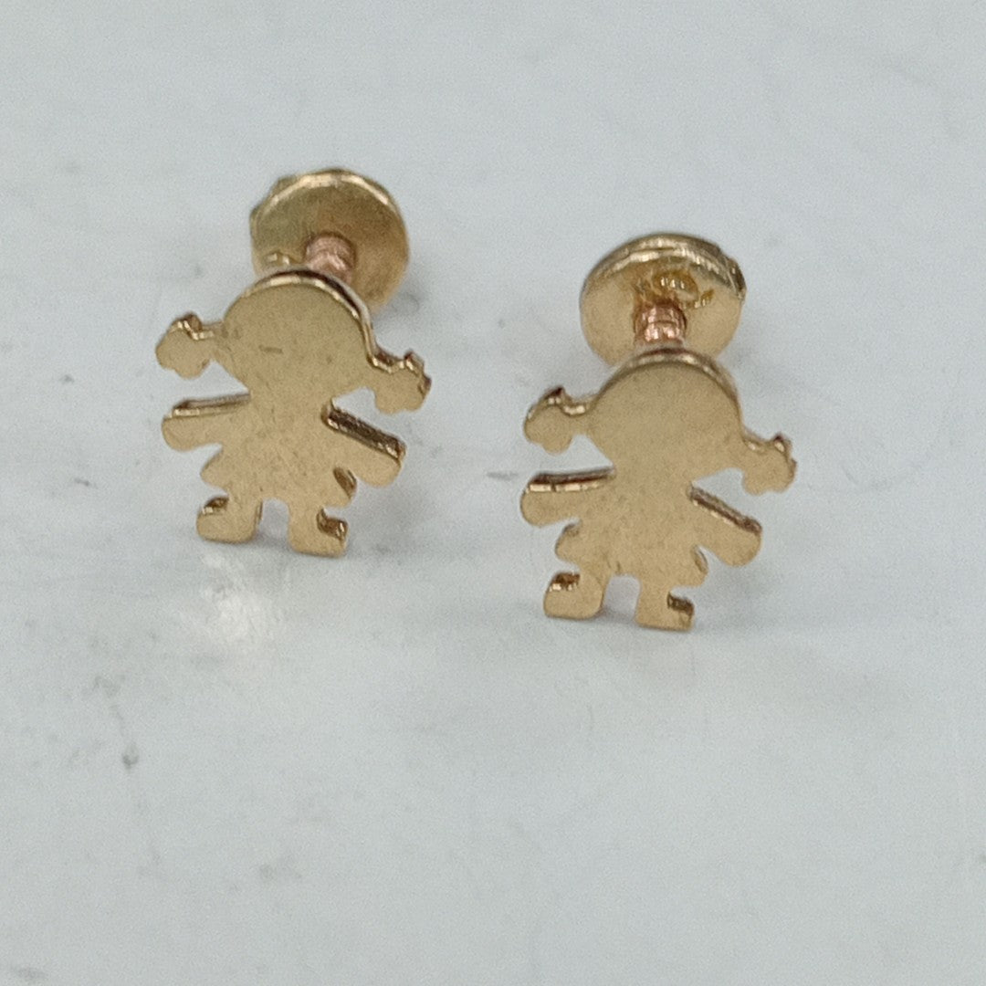 BROQUELES ORO 14K 1 (NUEVO)