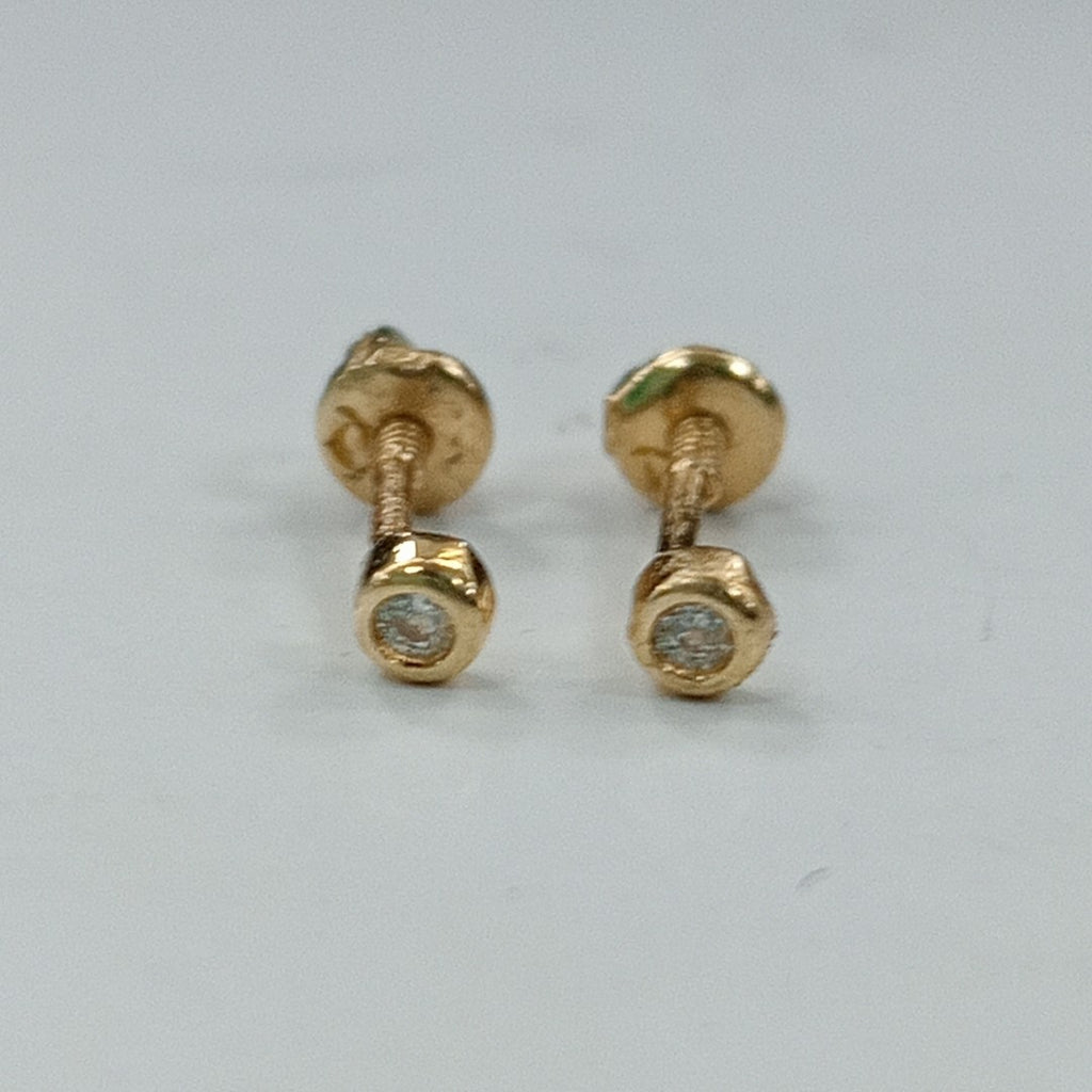 BROQUELES ORO 14K 1 (NUEVO)