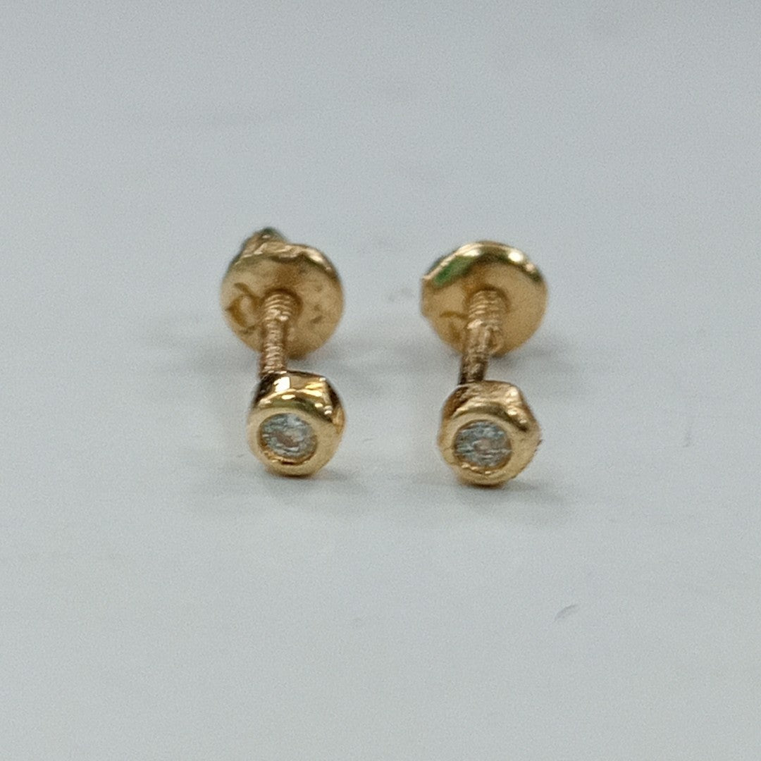 BROQUELES ORO 14K 1 (NUEVO)