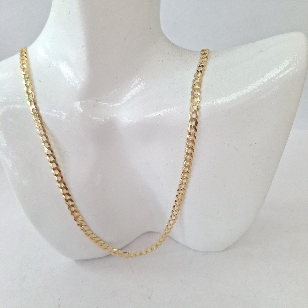 CADENAS BARBADA AMARILLA ORO 14K 7.4 (NUEVO)