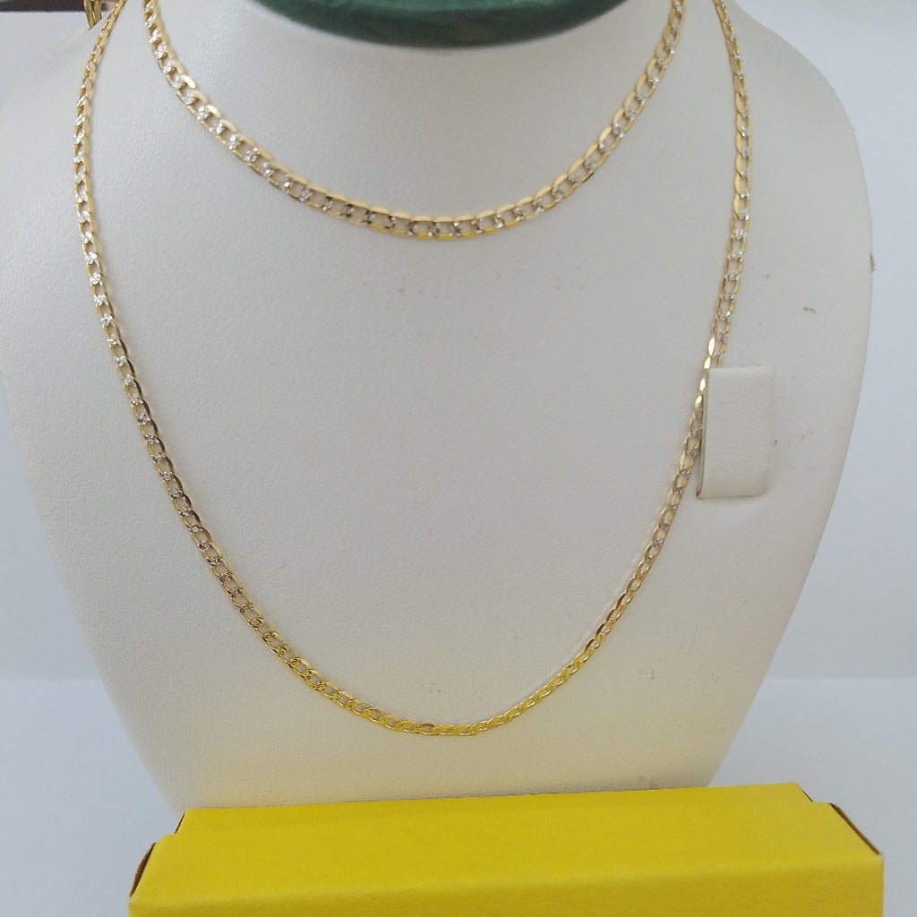 CADENAS BARBADA DIAMANTADA ORO 14K 4.3 (NUEVO)