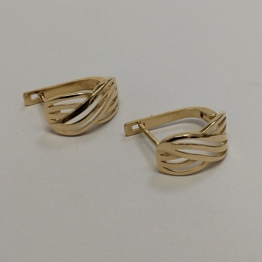 BROQUELES ORO 14K 3.7 (NUEVO)