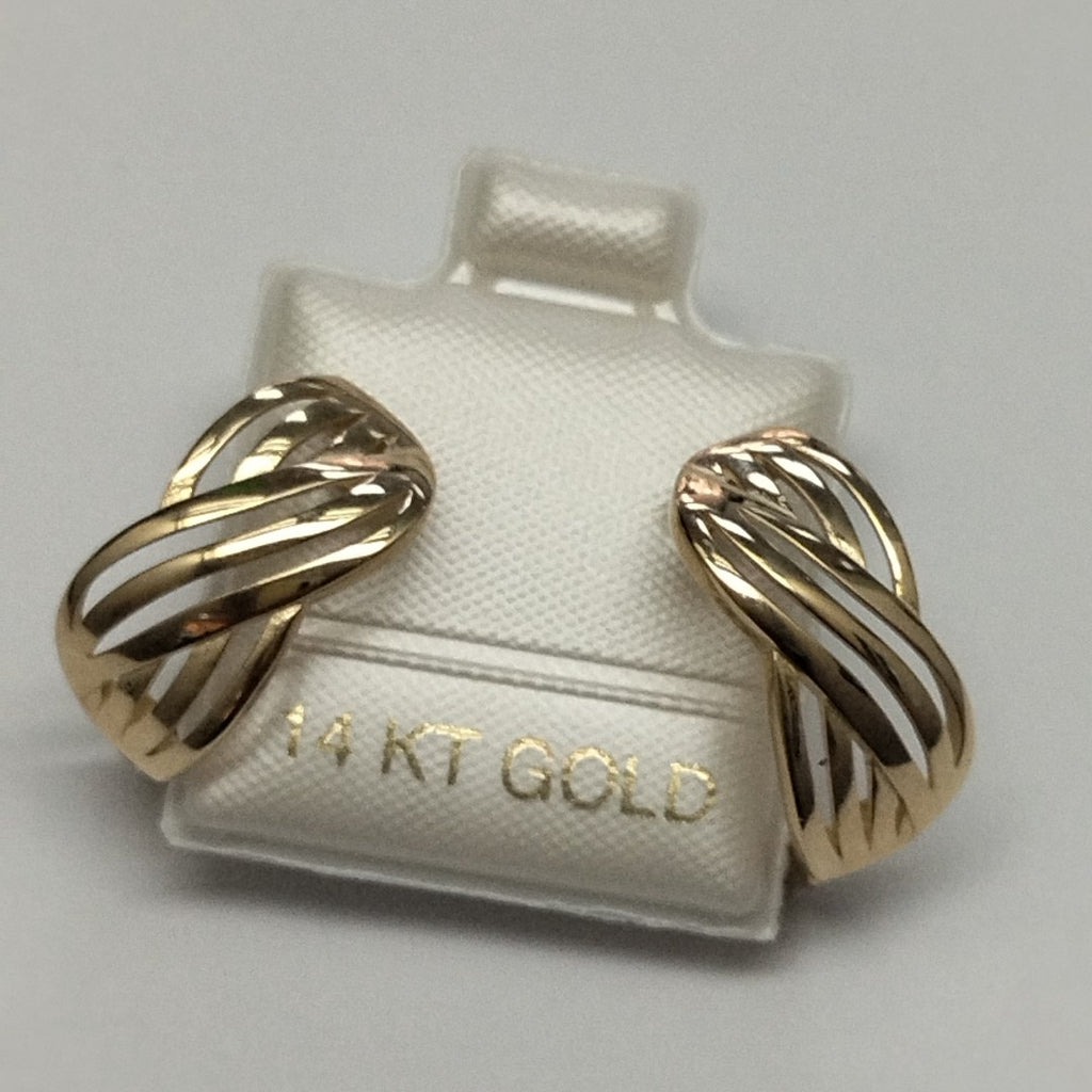 BROQUELES ORO 14K 3.7 (NUEVO)