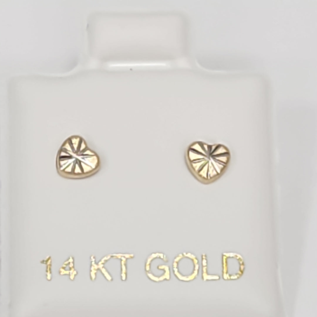 BROQUELES ORO 14K 1 (NUEVO)