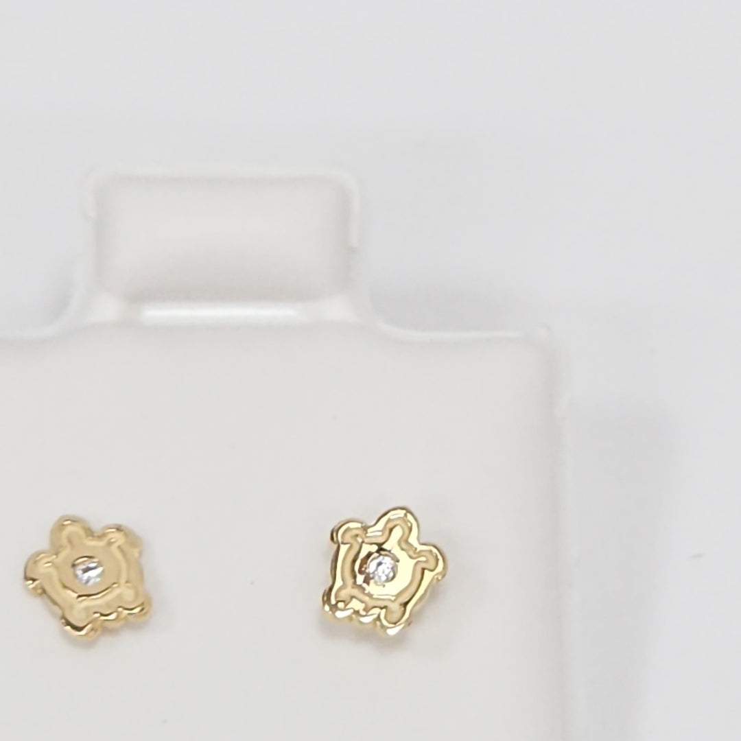 BROQUELES ORO 14K 1 (NUEVO)