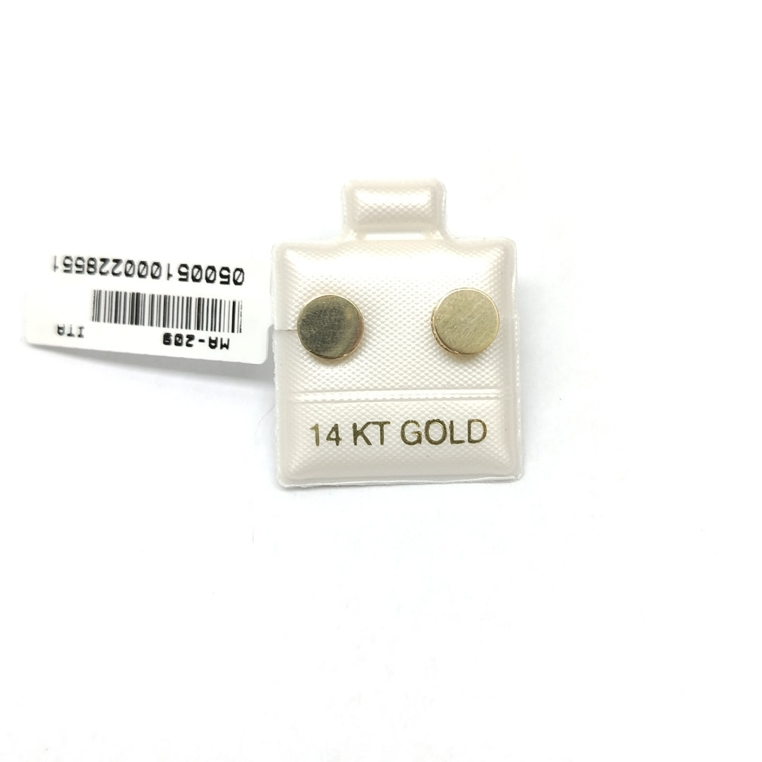 BROQUELES ORO 14K 1.5 (NUEVO)