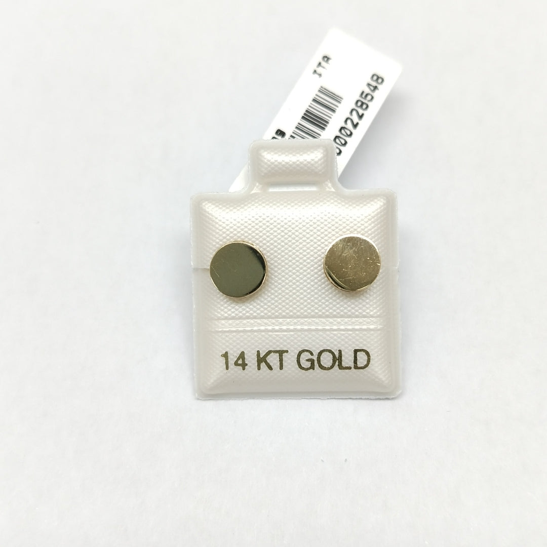 BROQUELES ORO 14K 1.6 (NUEVO)