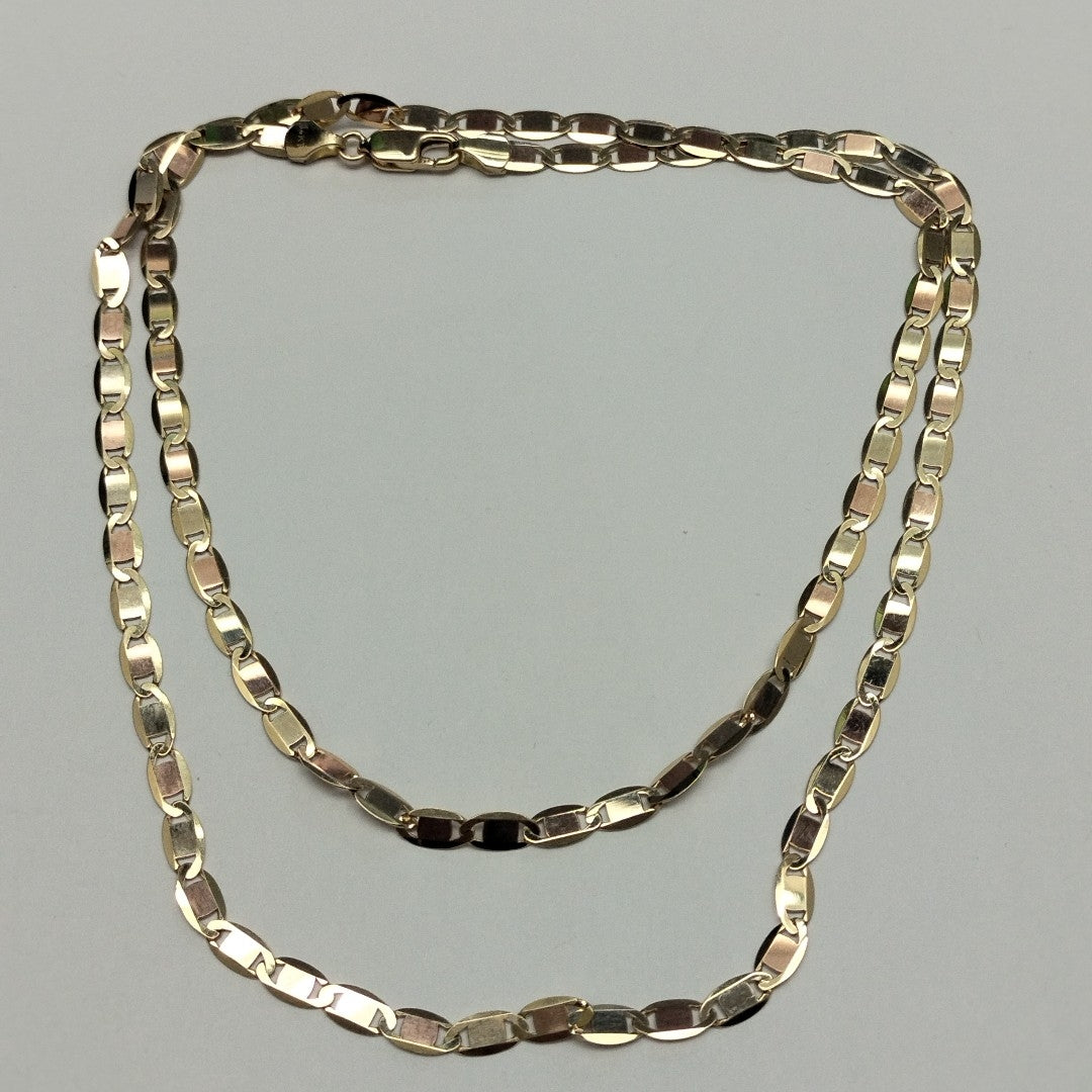 CADENAS VALENTINA/ESPEJO ORO 14K 10.7 (NUEVO)
