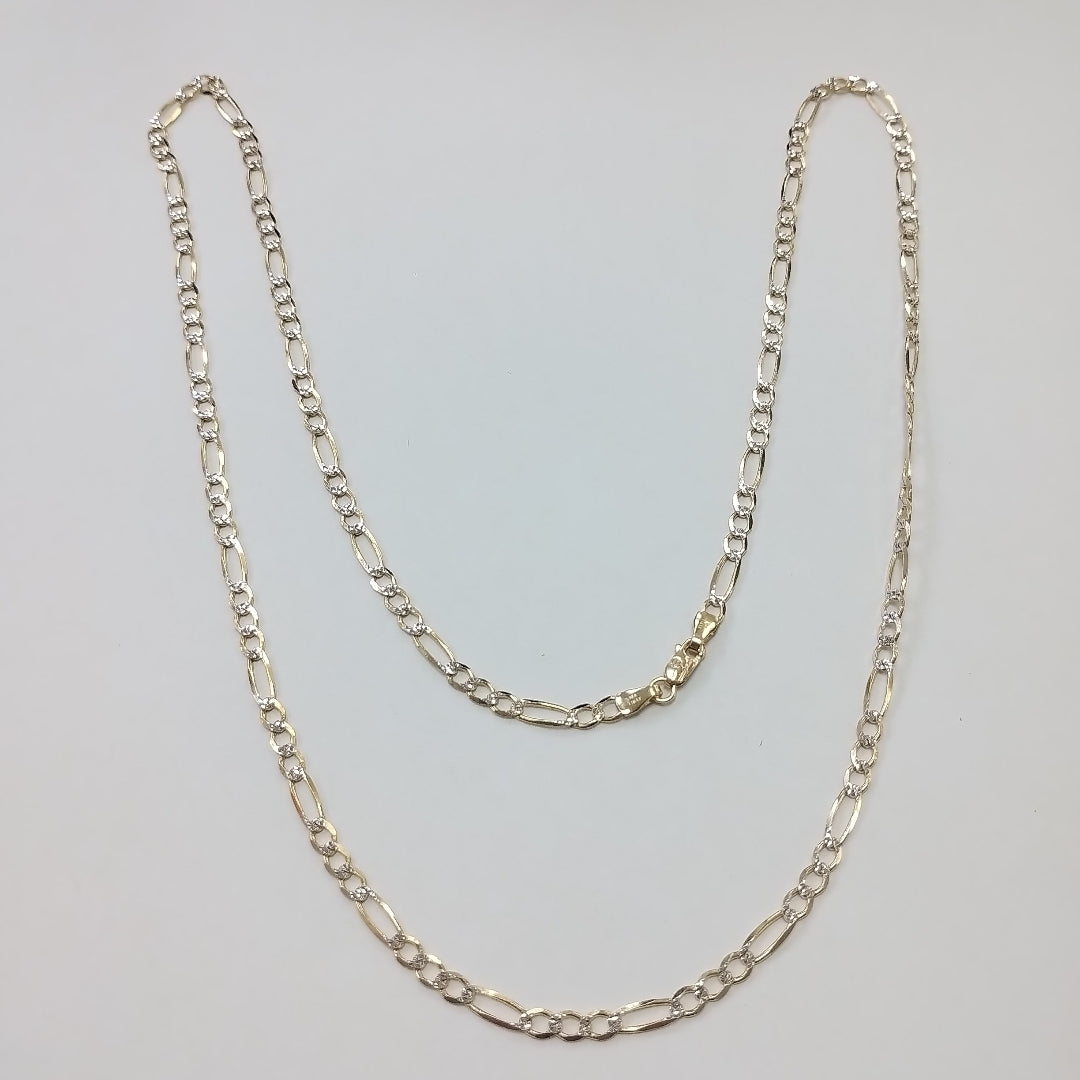 CADENAS CARTIER 3*1 DIAMANTADA ORO 14K 8.9 (NUEVO)