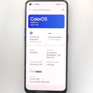 CELULAR OPPO  RENO6 LITE CPH2365 128 GB 6 GB RAM (SEMINUEVO)