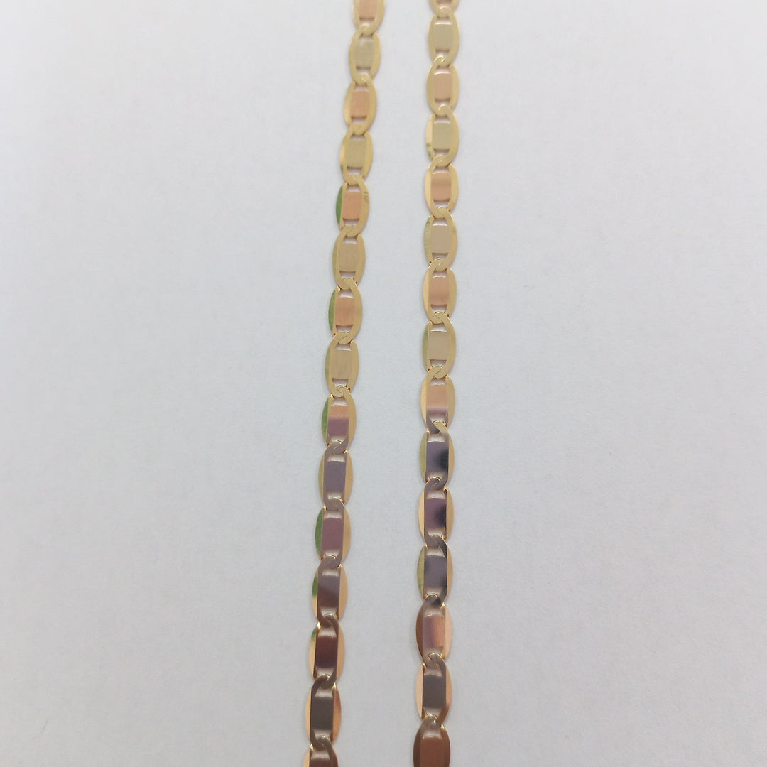 CADENAS VALENTINA/ESPEJO ORO 14K 10.6 (NUEVO)
