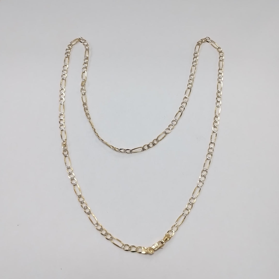 CADENAS CARTIER 3*1 DIAMANTADA ORO 14K 7.4 (NUEVO)
