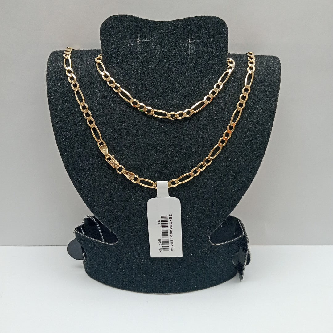 CADENAS CARTIER 3*1 AMARILLA ORO 14K 7.7 (NUEVO)