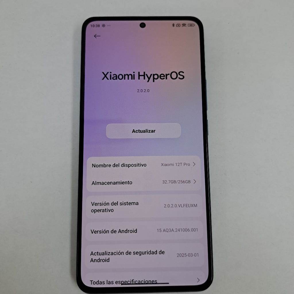 CELULAR XIAOMI 12T PRO 22081212UG 256 GB 8 GB RAM (SEMINUEVO)